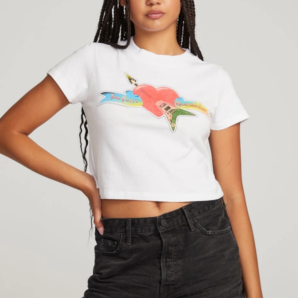 Chaser Tom Petty Classic Logo T- Shirt In  White L